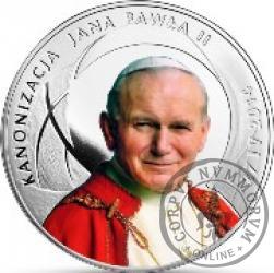 10 złotych - kanonizacja Jana Pawła II - tampondruk